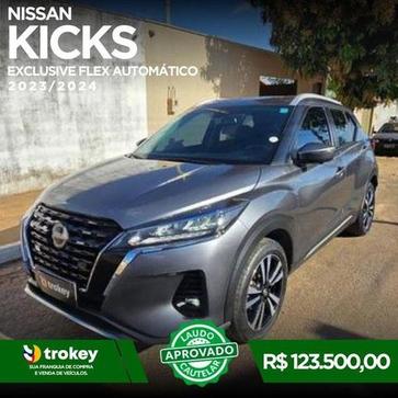 NISSAN KICKS 1.6 EXCLUSIVE INT CINZA CVT