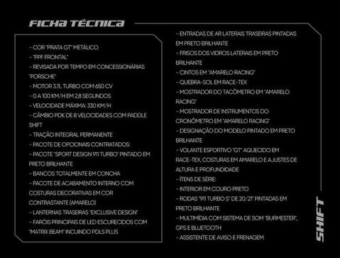 PORSCHE 911 TURBO S COUPE 3.6/3.8 24V (991/992)